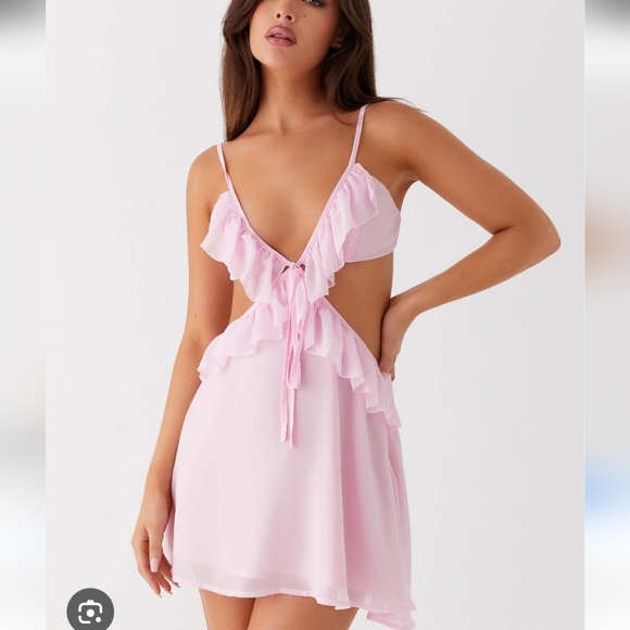 Peppermayo Dresses & Skirts - Peppermayo Pink Ruffle Dress